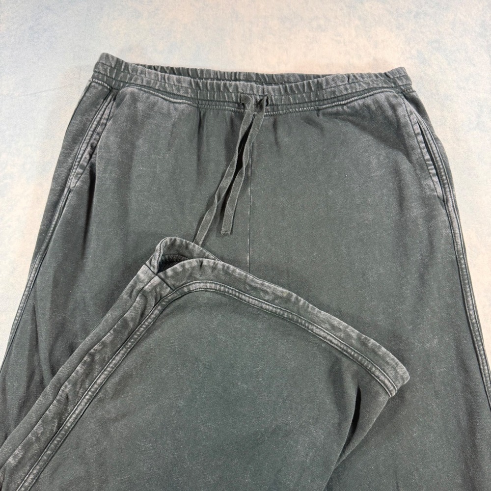 Three Bird Nest Wide Leg Sweatpants Womens XL Charcoal Grey Excellent Cotton